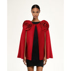 Jw Pei Women'S Clara Floral Applique Cape Coat