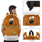 Scooby Doo Plush Scooby & Gang Adult 16.5" Reversible Backpack