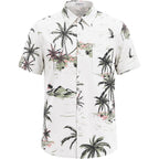 Comdecevis Men'S Hawaiian Floral Shirts Short Sleeve Button Down Tropical Summer Beach Shirts
