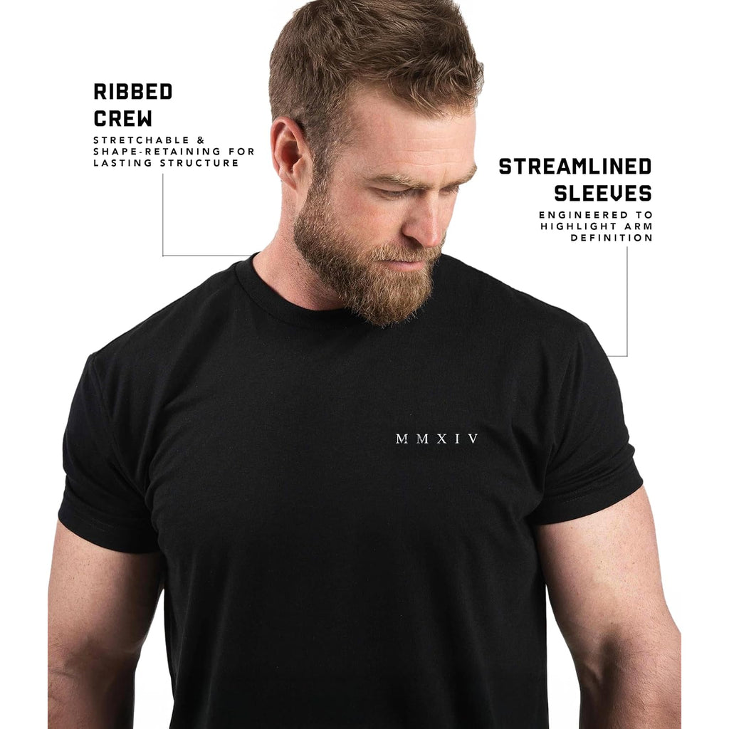 Gymreapers Skull Moisture Wicking T-Shirts For Men - Short Sleeve Workout Gym Shirts - Running Athletic Tees & Dry Fit Tshirt
