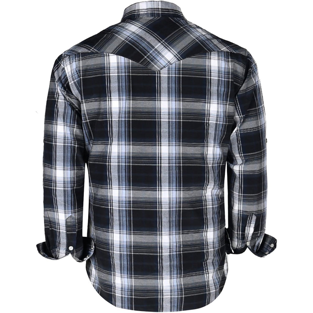 Coevals Club Men'S Western Cowboy Long Sleeve Pearl Snap Casual Work Shirts