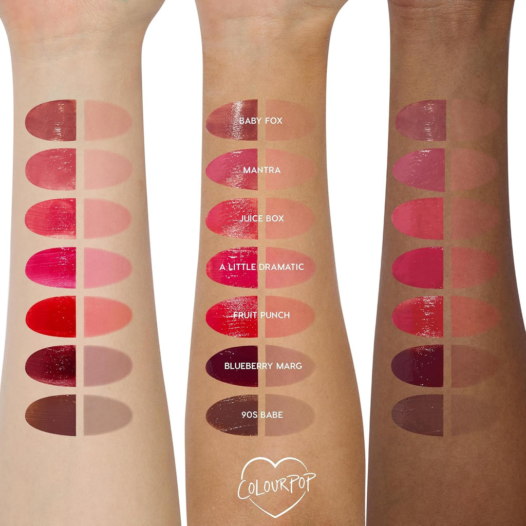 ColourPop HydraPop Glossy Lip Stain Duo - Pink & Warm Nude Hydrating Lip Gloss Set That Fades Into A Soft Tint - Non-Drying & Long-Lasting - Water-Based Gloss-to-Stain Finish (2 Count)