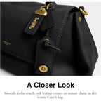COACH womens Slouchy Rogue Top Handle Bag