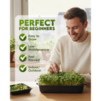Nature Jim'S Sprouts - Organic Alfalfa Sprouting Seeds – Non-Gmo - 16 Oz | Premium Microgreen Seeds - Fast-Growing Plants - Ideal Sprouting Seeds For Fresh & Nutritious Indoor/Outdoor Home Gardening