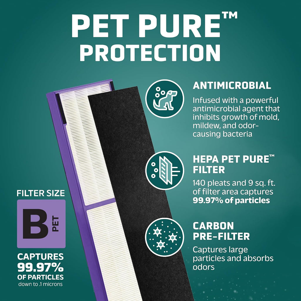 Germ Guardian Flt4850Pt True Hepa Genuine Air Purifier Replacement Filter B, With Pet Pure Treatment For Germguardian C4900, Ac4825, Ac4850Pt, Cdap4500, Ac4300, And More