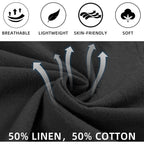 Linen Shorts for Women High Waisted Wide Leg Drawstring Ruffle Summer Beach Casual Loose Flowy Shorts with Pockets