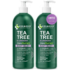 Kesmedik Tea Tree Body Wash Maxtherapy With Lavender & 100% Tea Tree Oil For Skin, Cleans, Soothes And Refreshes Sensitive, Itchy Skin, Body & Foot Soap For Men & Women, 2-Pack, Limited Edition