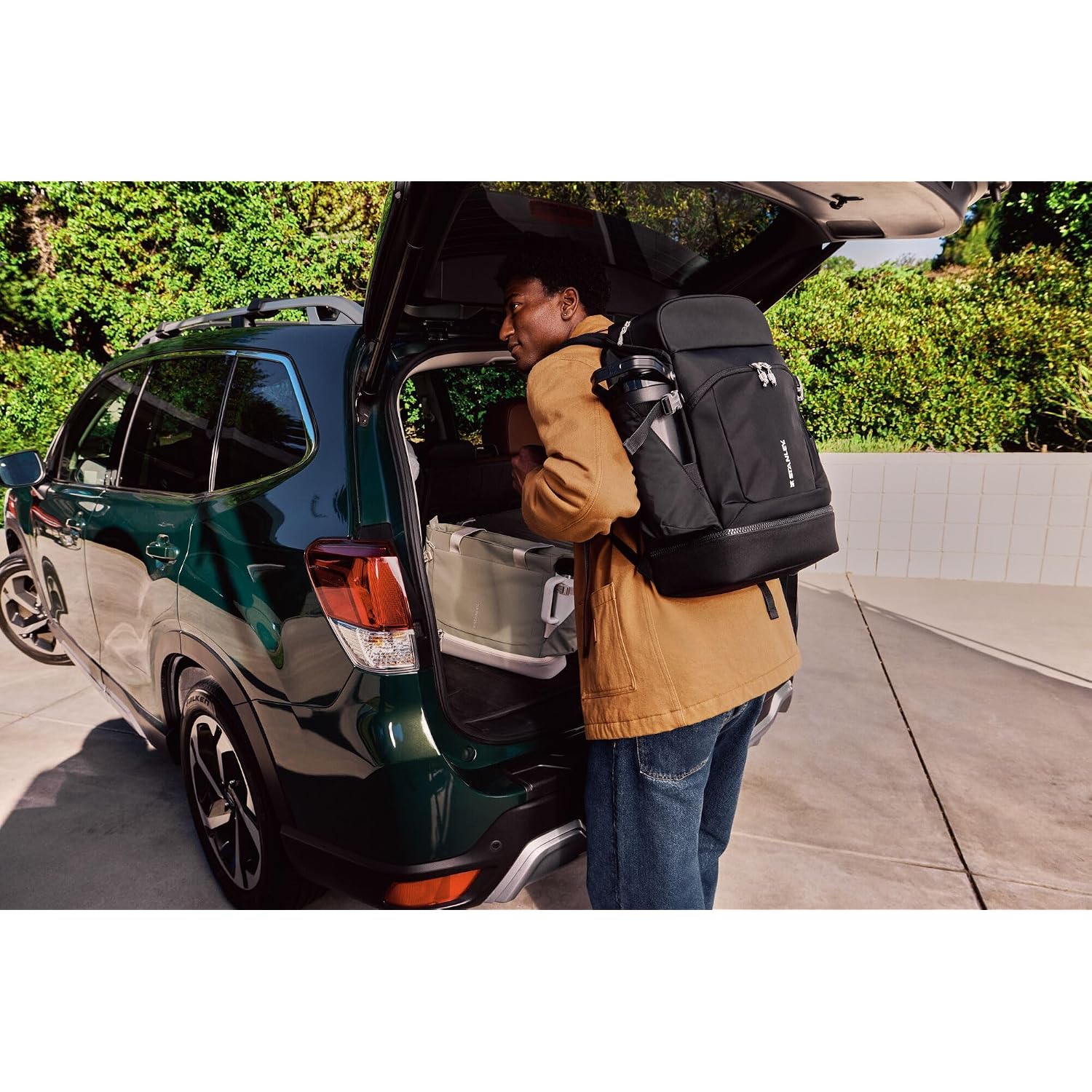 Stanley Vitalize Backpack | Gym, Work & Travel Bag With Laptop Sleeve | Expandable Bottom Compartment | Tumbler & Water Bottle Pockets | Durable Recycled Fabric | Rose Quartz