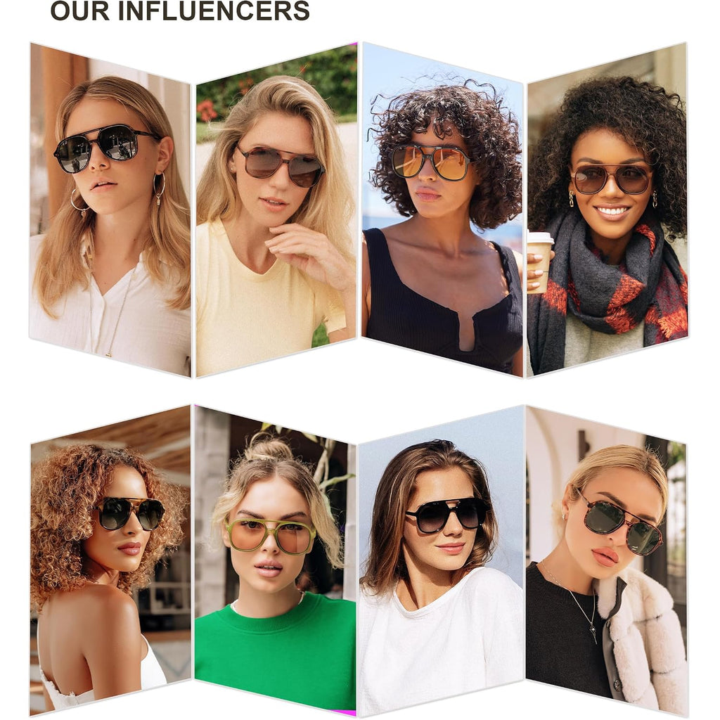 Sojos Retro Polarized Aviator Sunglasses Womens Mens Classic 80S 90S Vintage Trendy Square Aviators Sj2174