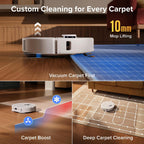 Roborock 2026 New Qrevo S Pro Robot Vacuum And Mop, 18,500Pa Suction | Multifunctional Dock With 167℉ Mop Self-Cleaning, Smart Obstacle Avoidance, Anti-Tangle Brush, Liftable Spinning Mop, White