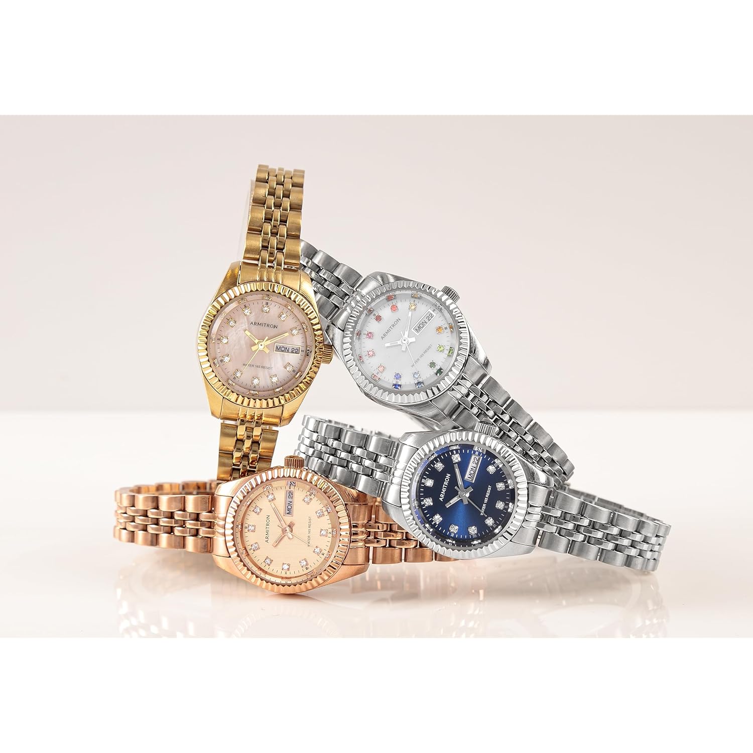 Armitron Women's Genuine Crystal Accented Bracelet Watch, 75-2475