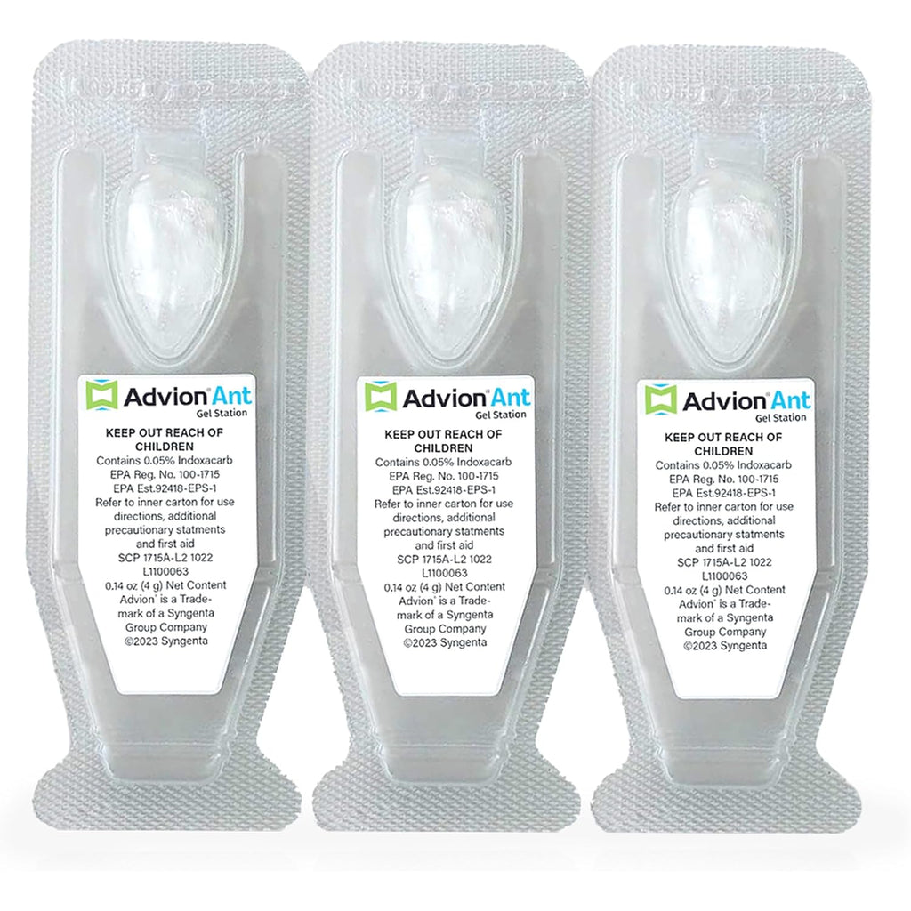 Syngenta Advion Ant Gel Station Insecticide, Ready-To-Use Gel Bait With The Active Ingredient Indoxacarb, Ant Bait For Use Indoor And Outdoor, 1 Box (3 Total Stations)