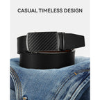 Chaoren Mens Belt Leather Ratchet Belt - Customizable Fit, Effortless Style (35Mm)