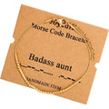 Best Friend Birthday Gifts Morse Code Bracelets For Women Mothers Day Birthday Christmas Gifts For Sister Daughter Grandmother Stainless Steel Jewelry Friendships Inspirational Gifts For Women