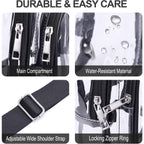 Clear Bag For Stadium Events, Stadium & Concert Approved Clear Sling Crossbody Purse For Women & Men