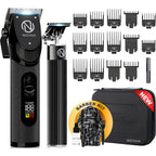 Novah Professional Hair Clippers For Men, Professional Barber Clippers And Trimmer Set, Mens Cordless Clipper, Fade Haircut Kit, Electric Hair Cut Machines