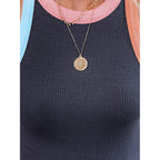 Siliteelon Womens Colorblock Racerback Crew Neck Casual Basic Ribbed Fitted Tank Top Sleeveless Camis