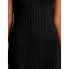 Merokeety Womens Summer Bodycon Knit Midi Dress 2026 Deep V Neck Sleeveless Baby Shower Vacation Ribbed Long Sweater Dresses