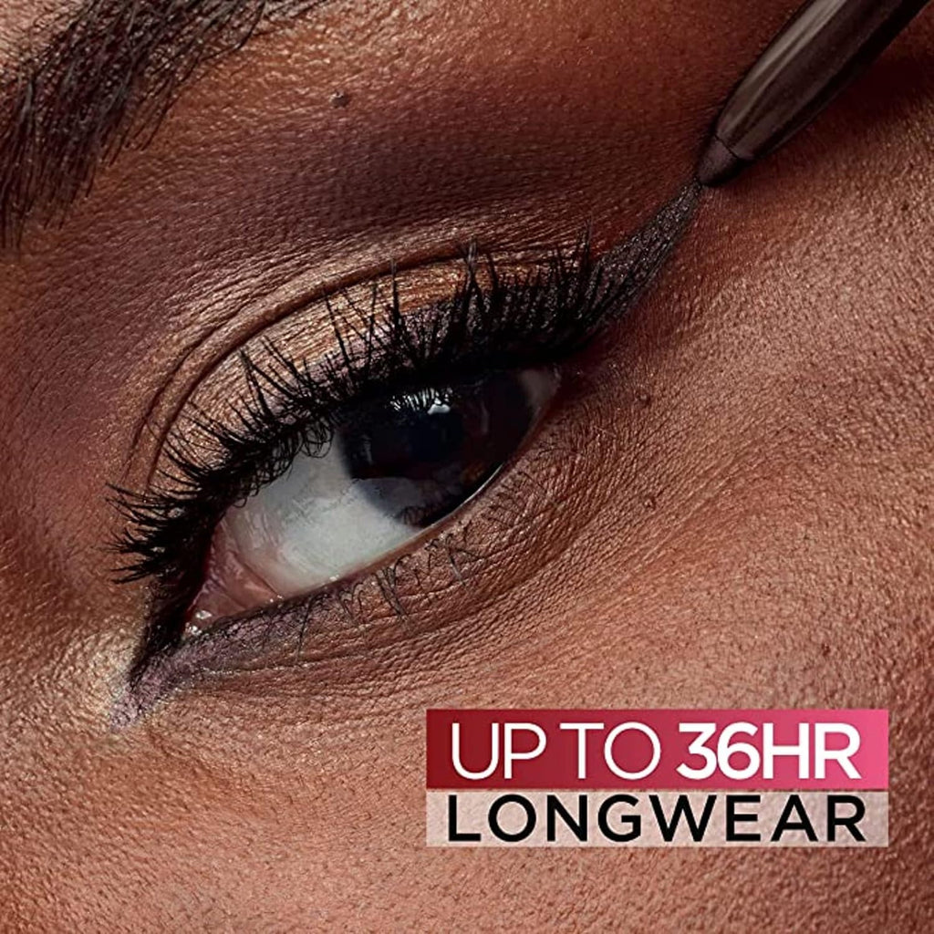L'Oreal Paris Infallible Grip Mechanical Gel Eyeliner Pencil, Smudge-Resistant, Waterproof Eye Makeup With Up To 36Hr Wear, Brown Denim, 0.01 Oz
