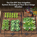 Drip Irrigation System 230Ft Quick-Connect Drip Irrigation Kit With 1/4 Inch 1/2 Inch Irrigation Tubing Hose And Accessories For Lawn Raised Bed Greenhouse Plant Watering System