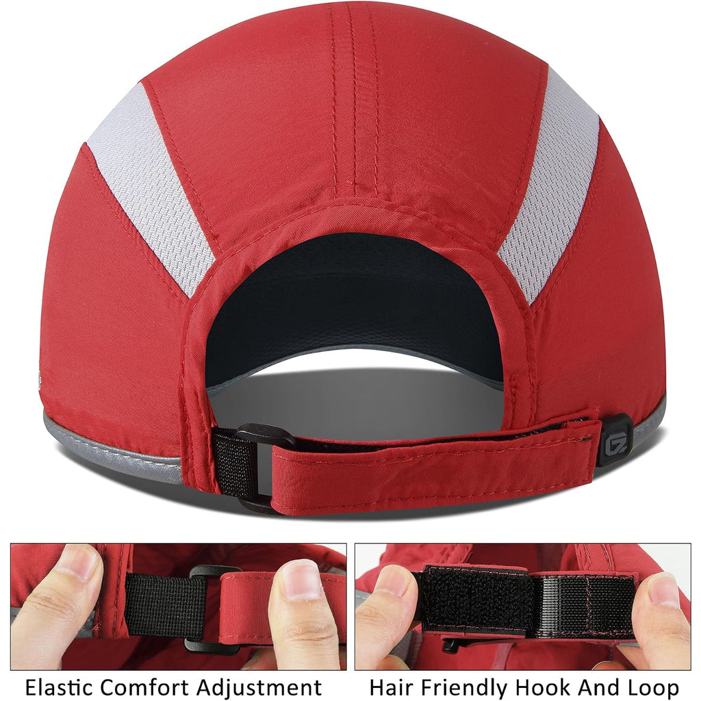 Gadiemkensd Reflective Folding Outdoor Hat Unstructured Design Upf 50+ Sun Protection Sport Hats For Womens And Mens