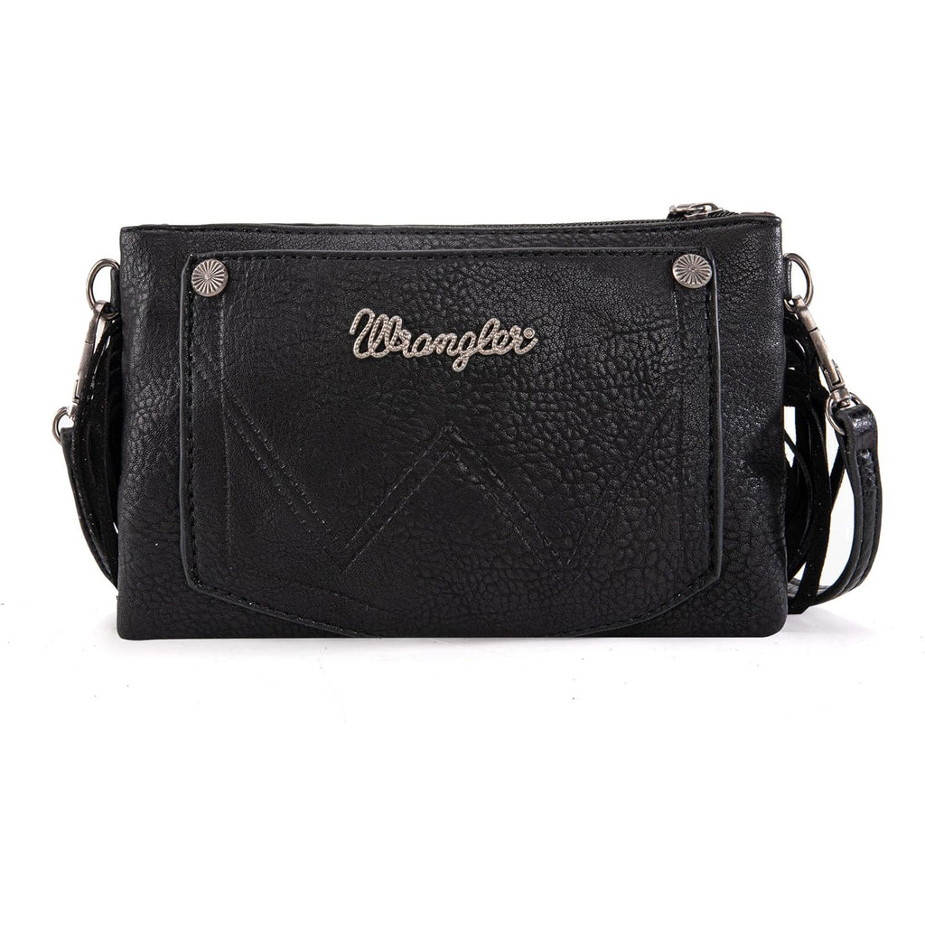 Wrangler Crossbody Small Purse for Women Wristlet Fringe Bag Western Purse