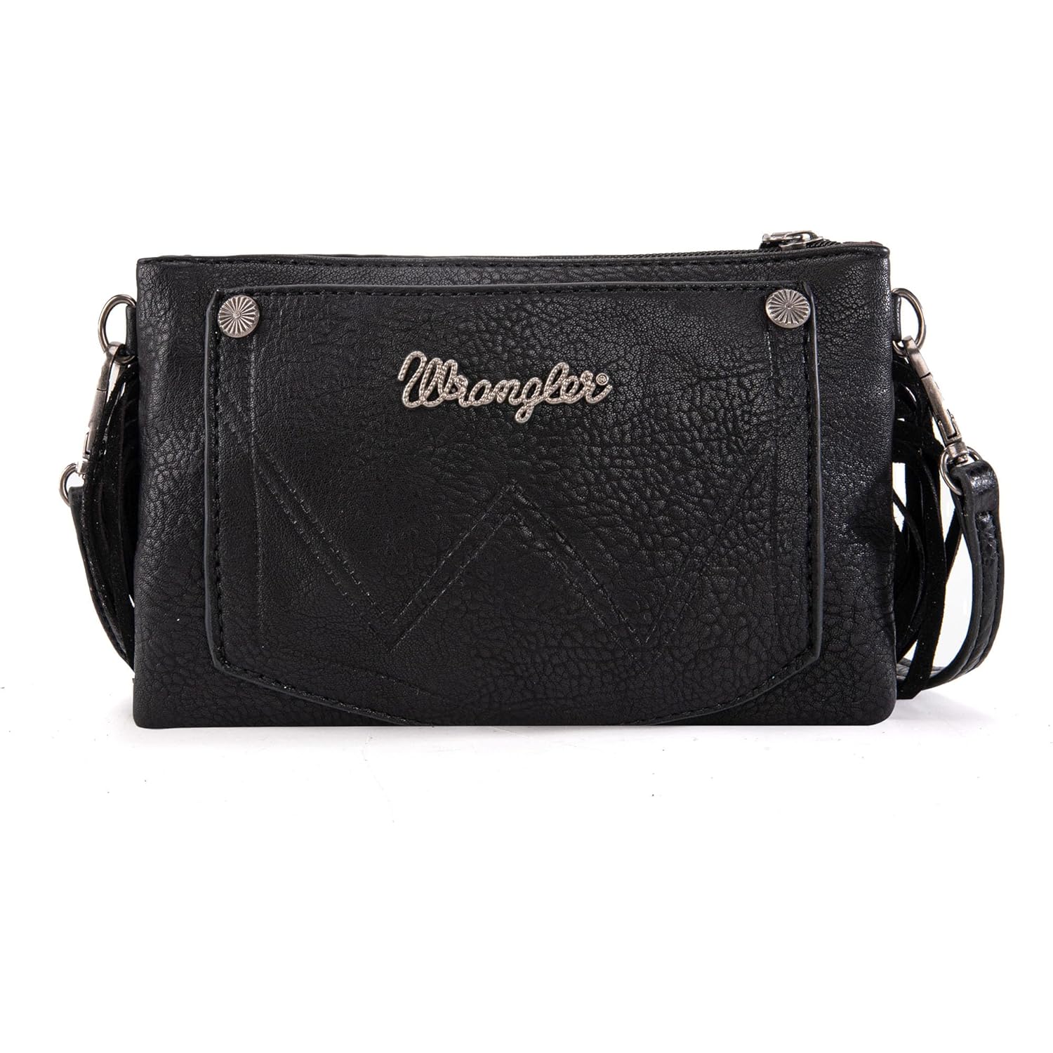 Wrangler Crossbody Small Purse for Women Wristlet Fringe Bag Western Purse