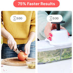 Fullstar Pro Core Vegetable Chopper - Chop And Slice Lid - Food Chopper With Container, Veggie Chopper, Fruit Slicer, Onion Dicer - Meal Prep Essential - Kitchen Gadget (6-In-1, White/Black)