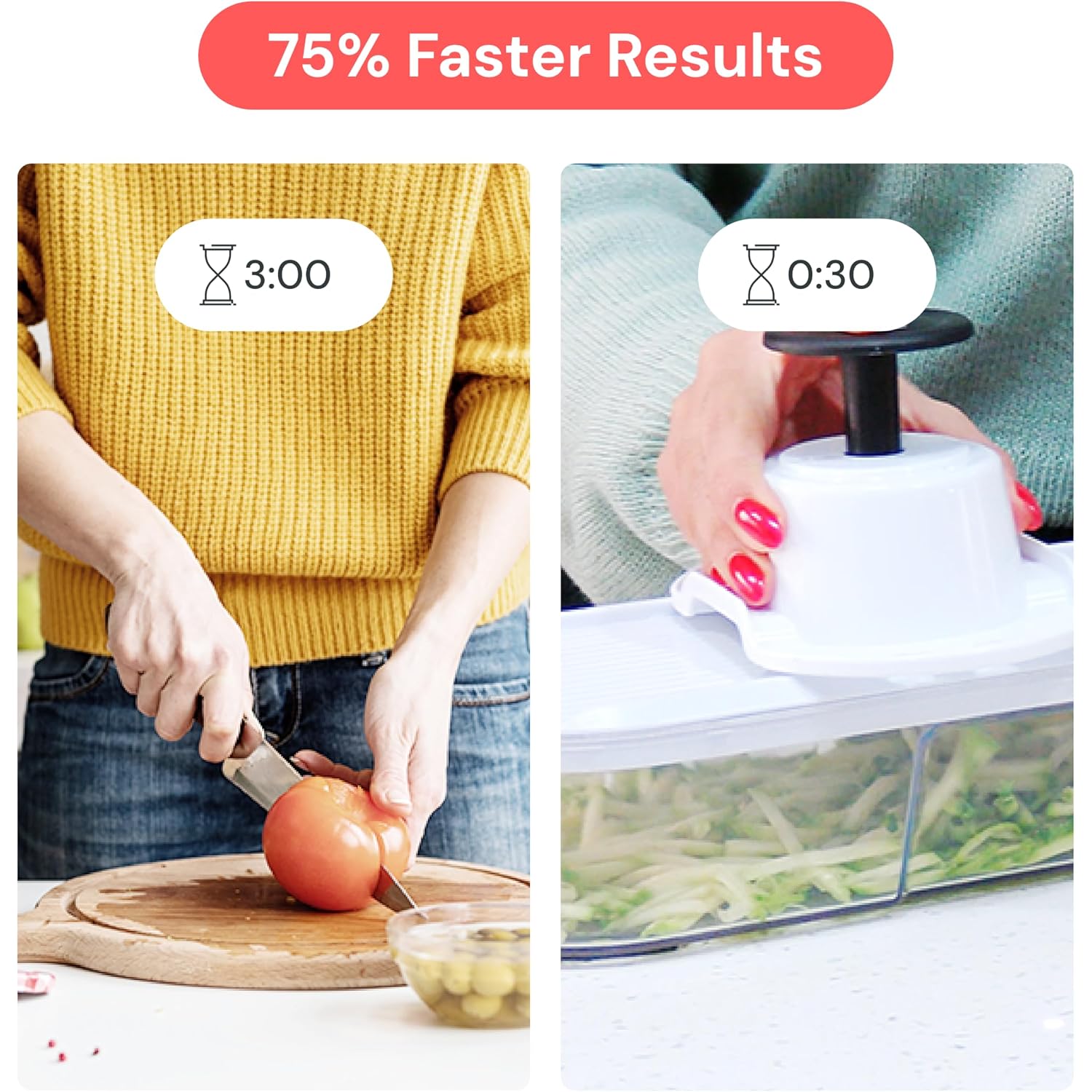 Fullstar Pro Core Vegetable Chopper - Chop And Slice Lid - Food Chopper With Container, Veggie Chopper, Fruit Slicer, Onion Dicer - Meal Prep Essential - Kitchen Gadget (6-In-1, White/Black)