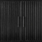 Best Choice Products Slatted Sideboard Buffet Cabinet, Entryway Table, Accent Storage Cabinet, Console Table For Hallway, Living Room, Dining Room – Black