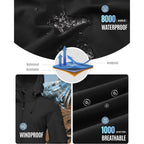 33,000Ft Women'S Softshell Jacket, Fleece Lined Warm Jacket Light Hooded Windproof Coat For Outdoor Hiking