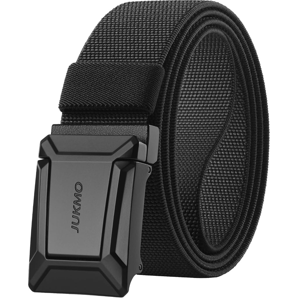 Jukmo Men'S Stretch Tactical Belt, 1.5" Elastic Nylon Web With Flip Buckle | Quick Release Belt For Military Work Rigger Hiking