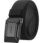 Jukmo Men'S Stretch Tactical Belt, 1.5" Elastic Nylon Web With Flip Buckle | Quick Release Belt For Military Work Rigger Hiking