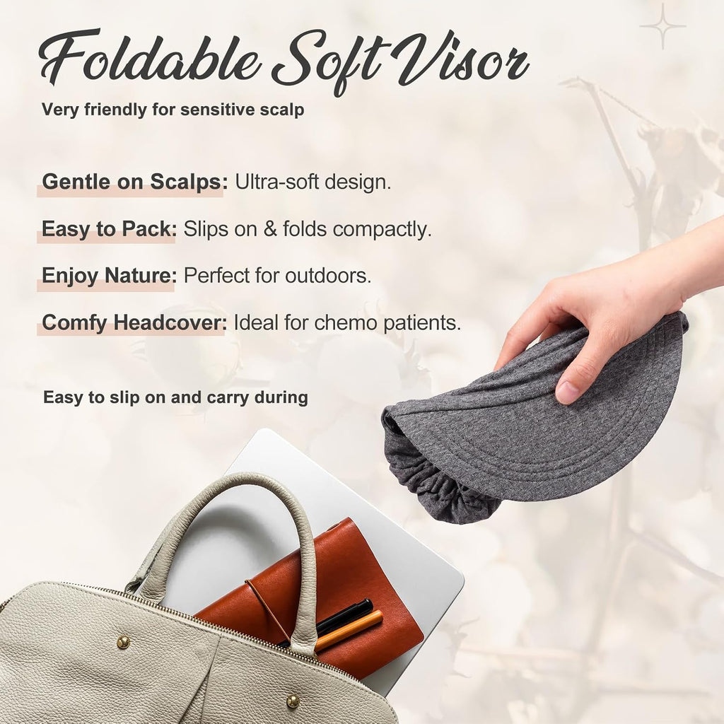 6 Pcs Chemo Cancer Hat for Women Breathable Bamboo Newsboy Baseball Cap Soft Headwear for Cancer Patient Hair Loss Black,dark Grey