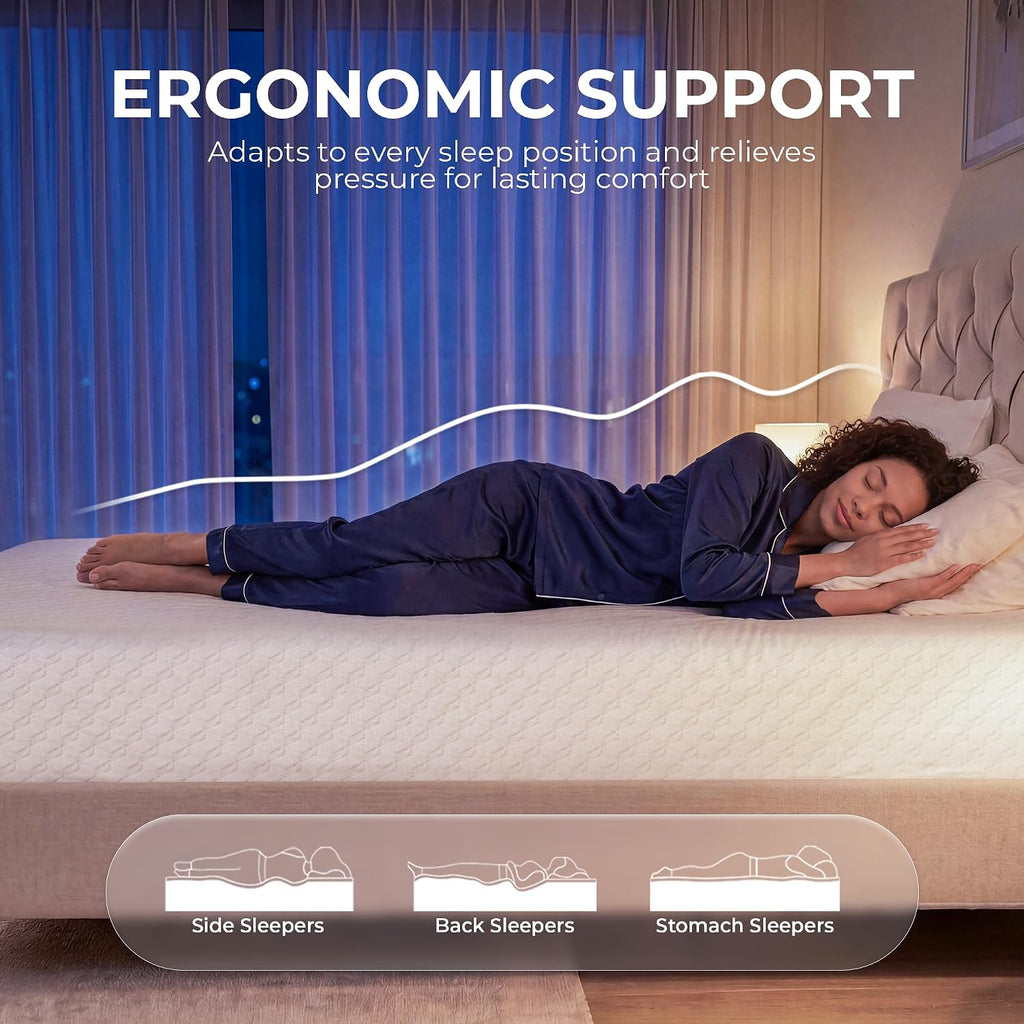 6 Inch Twin Cooling Gel Memory Foam Mattress, Medium Feel Comfort & Support With Pressure Relief, Breathable Memory Foam, Certipur-Us Certified, Mattress In A Box (Twin, 6 In)