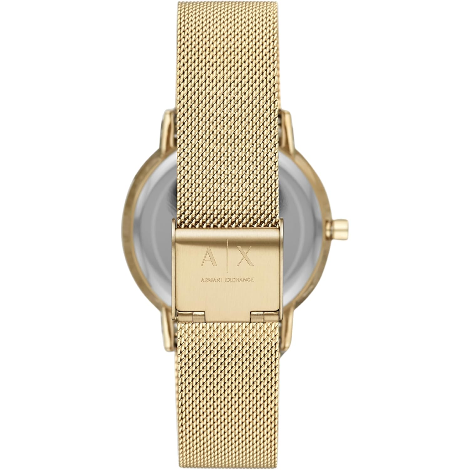 A|X Armani Exchange Three-Hand Stainless Steel Mesh Watches For Women, Women'S Gold Watch
