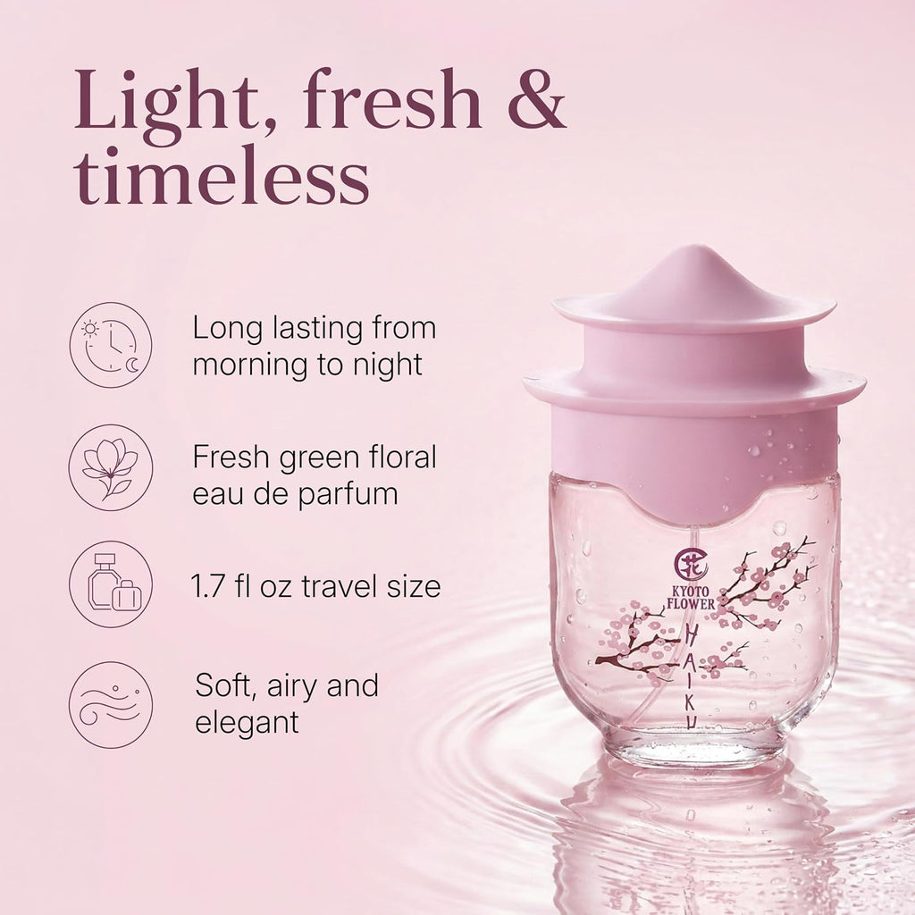 Avon Haiku Kyoto Flower Eau De Parfum For Women — Fresh Green Floral Perfumes For Women With Violet Leaves & White Peony — Long Lasting Women’S Fragrance — Spring/Summer Designer Scent, 1.7 Fl Oz
