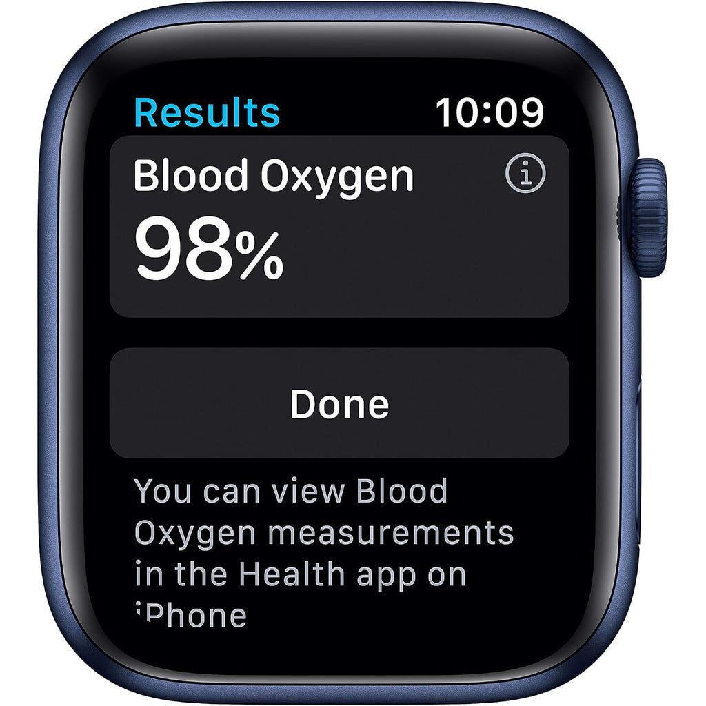 Apple Watch Series 6 (Gps, 44Mm) - Blue Aluminum Case With Deep Navy Sport Band (Renewed)
