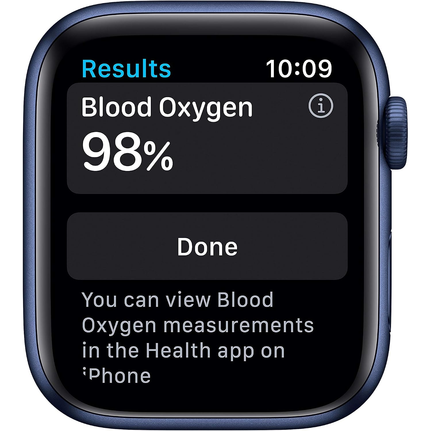 Apple Watch Series 6 (Gps, 44Mm) - Blue Aluminum Case With Deep Navy Sport Band (Renewed)