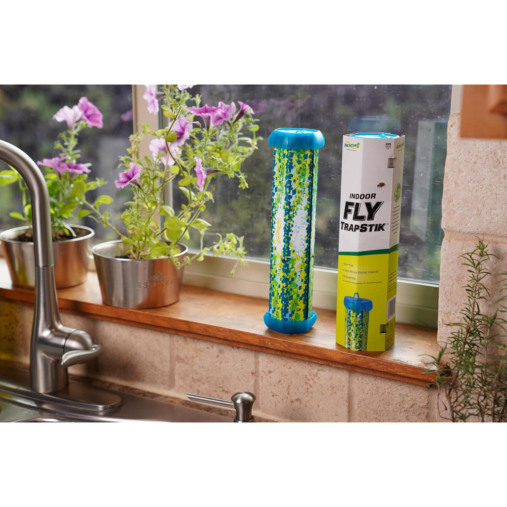 Rescue! Fly Trapstik – Indoor Hanging Fly Trap - 2 Pack