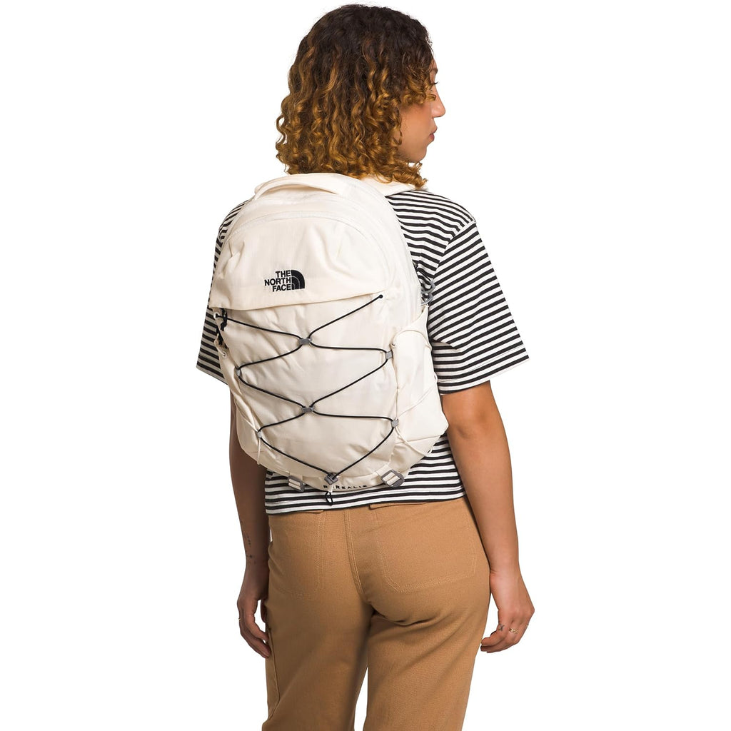 The North Face Women'S Borealis Commuter Laptop Backpack - Everyday Travel Bag, Laptop Sleeve, Reflective Details, Gardenia White/Tnf Black-Npf, One Size