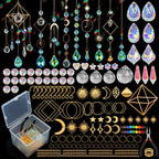 Diy Suncatchers, 400Pcs Sun Catchers Supplies Kit Art And Crafts For Adults