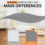 3 Pack Sock Underwear Drawer Organizer Dividers, 64 Cell Fabric Foldable Dresser Organizer For Closet Organizers And Storage Boxes For Organizing Socks, Underwear, Ties (16+24+24 Cell, Gray)