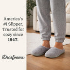 Leslie Terry Clog House Shoes With Memory Foam, Indoor Slippers With Wide Widths