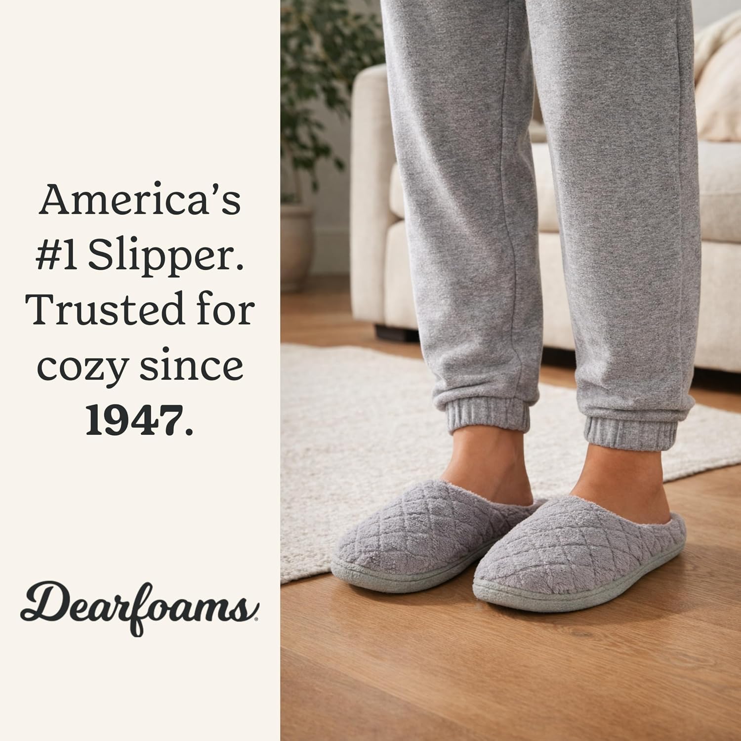 Leslie Terry Clog House Shoes With Memory Foam, Indoor Slippers With Wide Widths