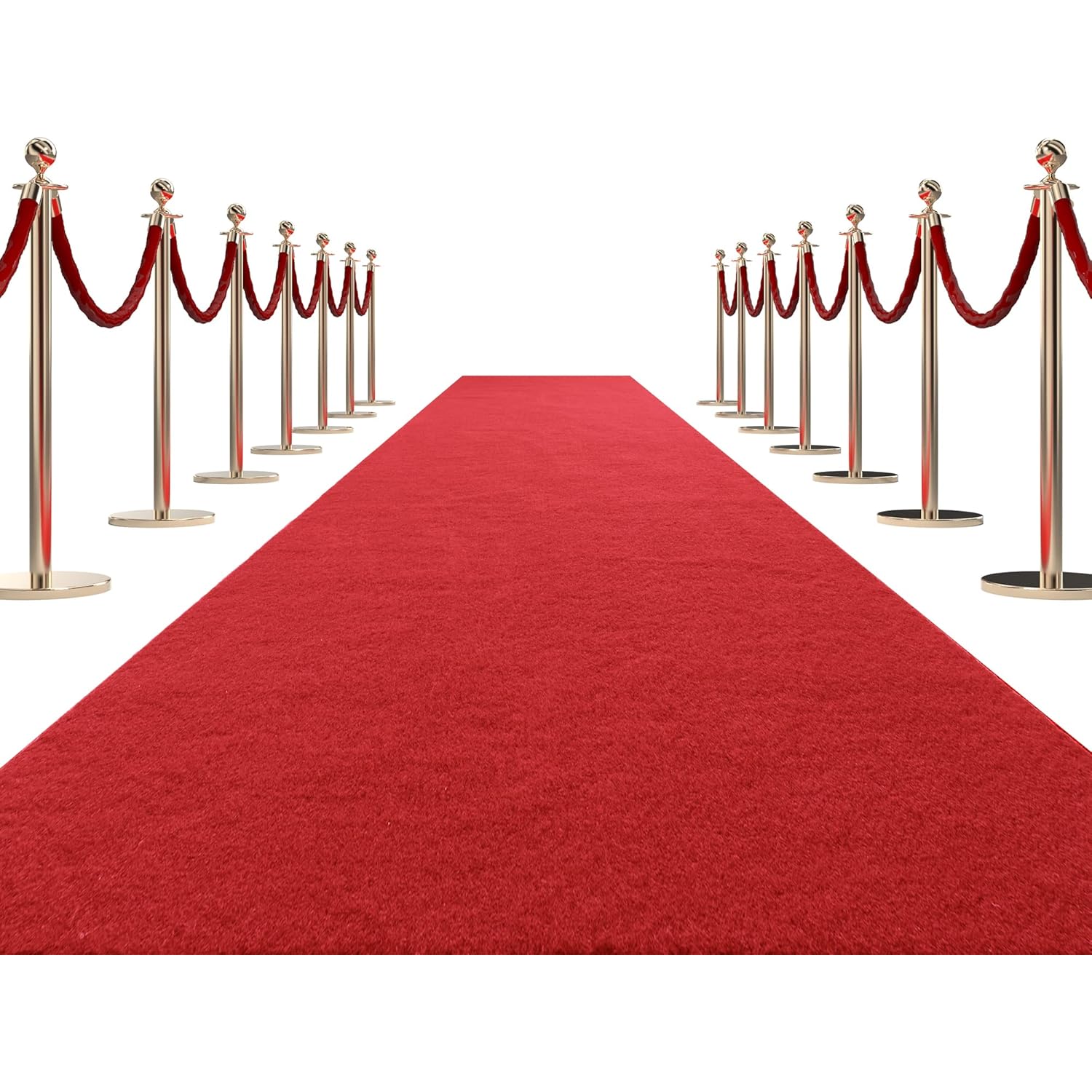 HOMBYS 450 GSM Extra Thick 3x10 ft Red Carpet Runner for Partys & Events, Heavy-Duty Felt Aisle Runway Rug for Steps, Prom Proposal & Wedding Ceremony Decorations, Hollywood Oscars for VIP Awards