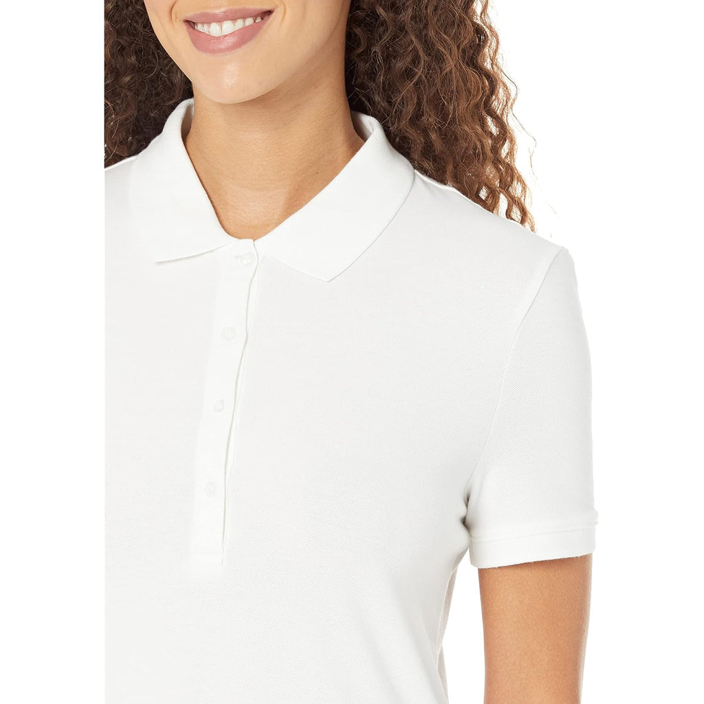 Women's Short-Sleeve Polo Shirt, Soft Stretch Cotton Jersey (Available in Plus Size)