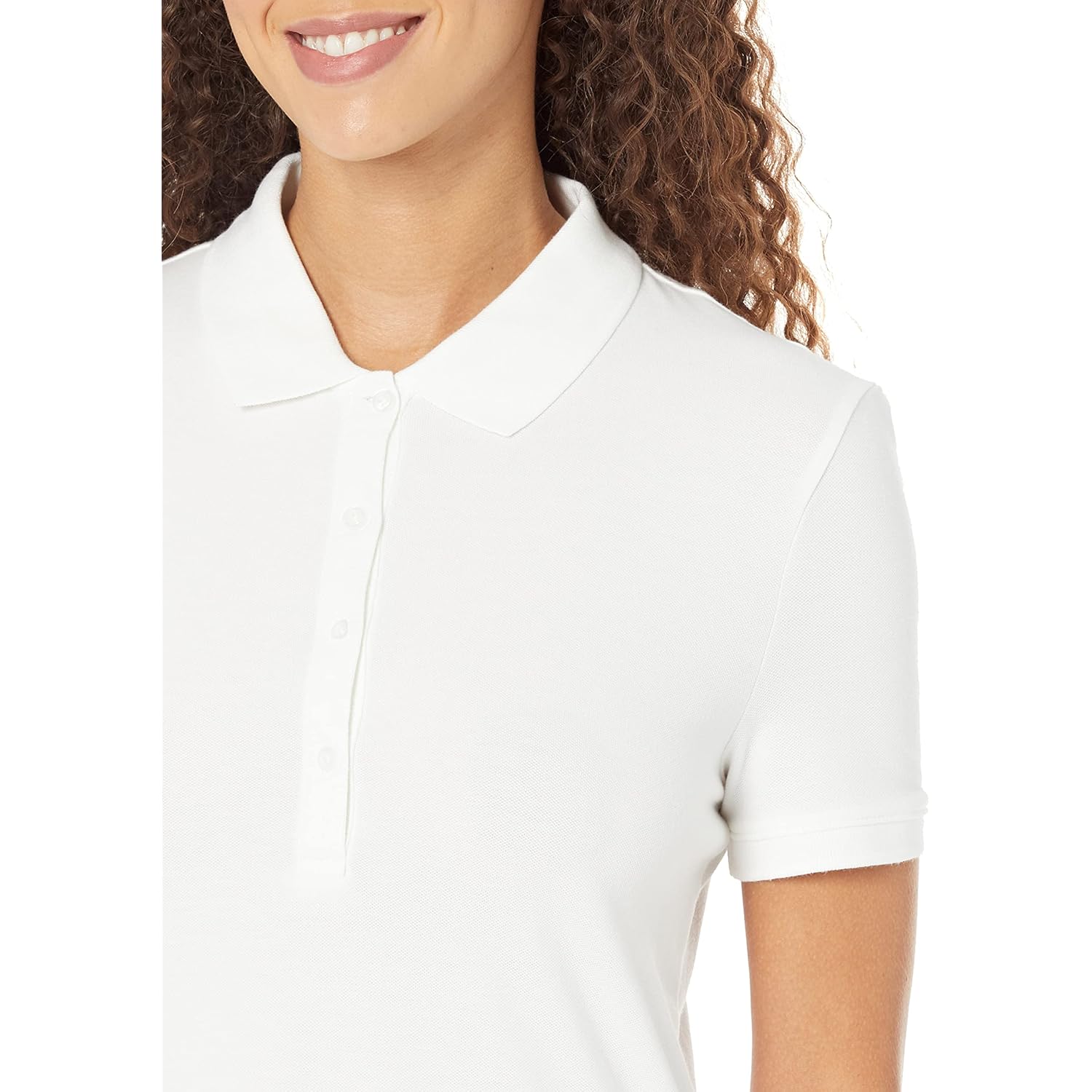 Women's Short-Sleeve Polo Shirt, Soft Stretch Cotton Jersey (Available in Plus Size)