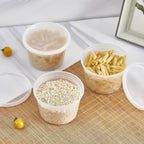 [48Set - 16Oz.] Plastic Deli Food Storage Containers With Plastic Lids, Disposable Togo Containers For Soup, Meal Prep, Slime | Bpa Free | Stackable | Leakproof | Microwave | Dishwasher | Freezer Safe