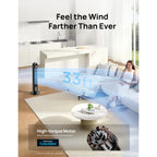 Dreo Tower Fan For Bedroom, 26Ft/S Velocity, 90° Oscillating, 8H Timer | 4 Speeds, 3 Modes, 28Db Quiet Standing Fan, Floor Fan For Room, Living Room, Office, Home, Cooling Fan With Remote, Black
